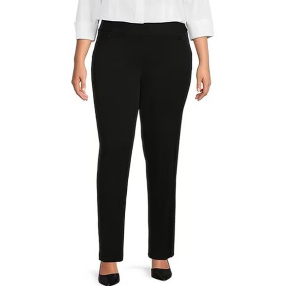 Cece Women's Plus Size 1XL Black Slacks Career Dress‎ Pants - Picture 1 of 11